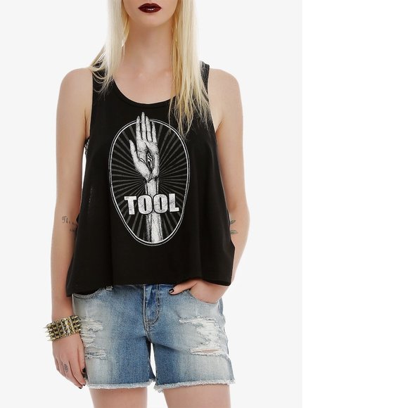 Tool Eye Hand metal progressive rock Girls Muscle Official Tank Top XL NWT - Picture 1 of 5